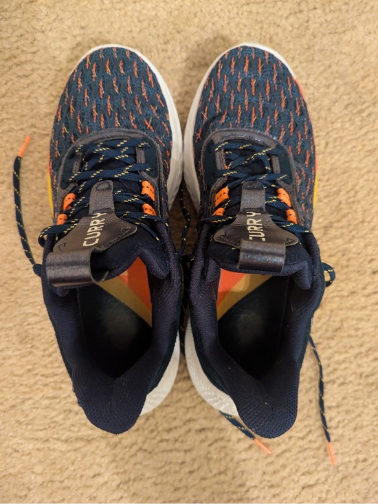 Under Armour Other - Under Armour Curry Flow Basketball Shoes Navy Orange